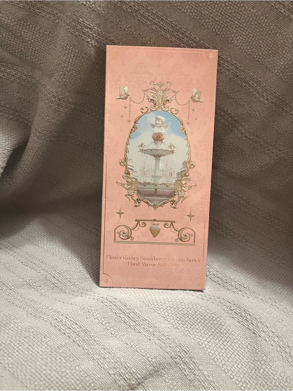 Flower Knows Strawberry Rococo Series Hand Mirror in Soft Pink